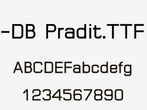 -DB Pradit.TTF一款不错的英文字体