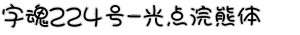 字魂224号-光点浣熊体