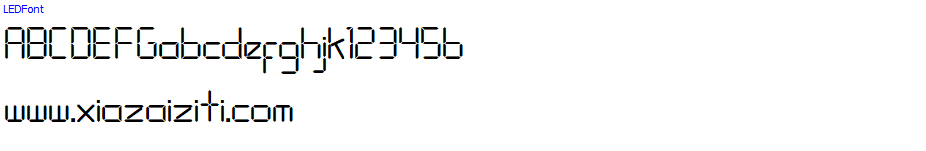27款液晶数字英文字体打包下载
