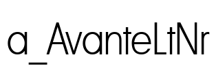 a_AvanteLtNr 字体图片