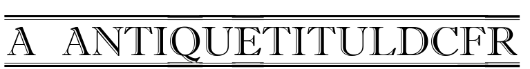 a_AntiqueTitulDcFr 字体图片