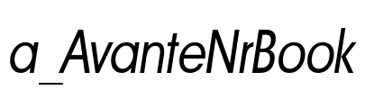 a_AvanteNrBook 字体图片