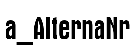 a_AlternaNr 字体图片
