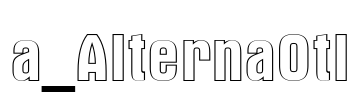 a_AlternaOtl 字体图片