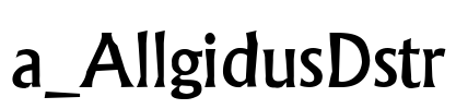 a_AllgidusDstr 字体图片