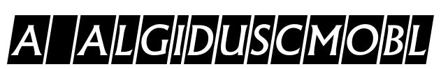 a_AlgidusCmObl 字体图片