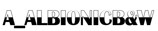 a_AlbionicB&W 字体图片