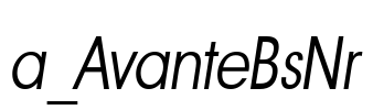a_AvanteBsNr 字体图片