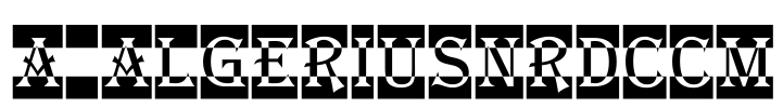 a_AlgeriusNrDcCm 字体图片