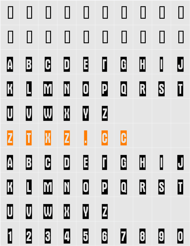 a_AlternaTitulNrCm 字体映射图