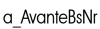a_AvanteBsNr 字体图片