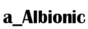 a_Albionic 字体图片