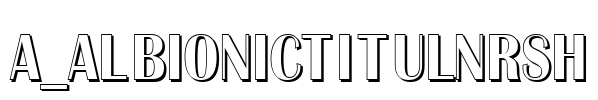 a_AlbionicTitulNrSh 字体图片