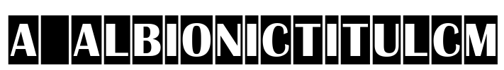 a_AlbionicTitulCm 字体图片