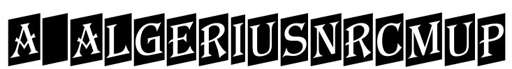 a_AlgeriusNrCmUp 字体图片