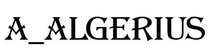 a_Algerius 字体图片