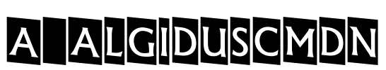 a_AlgidusCmDn 字体图片