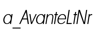 a_AvanteLtNr 字体图片