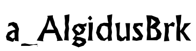 a_AlgidusBrk 字体图片