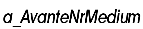 a_AvanteNrMedium 字体图片