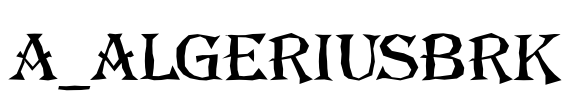 a_AlgeriusBrk 字体图片