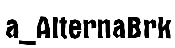 a_AlternaBrk 字体图片