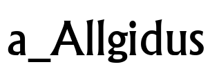 a_Allgidus 字体图片