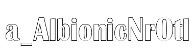a_AlbionicNrOtl 字体图片