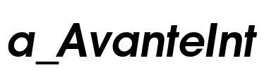 a_AvanteInt 字体图片