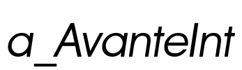 a_AvanteInt 字体图片