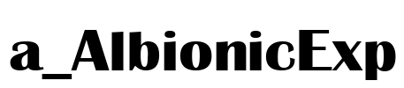 a_AlbionicExp 字体图片