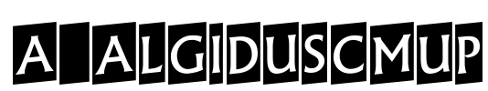 a_AlgidusCmUp 字体图片