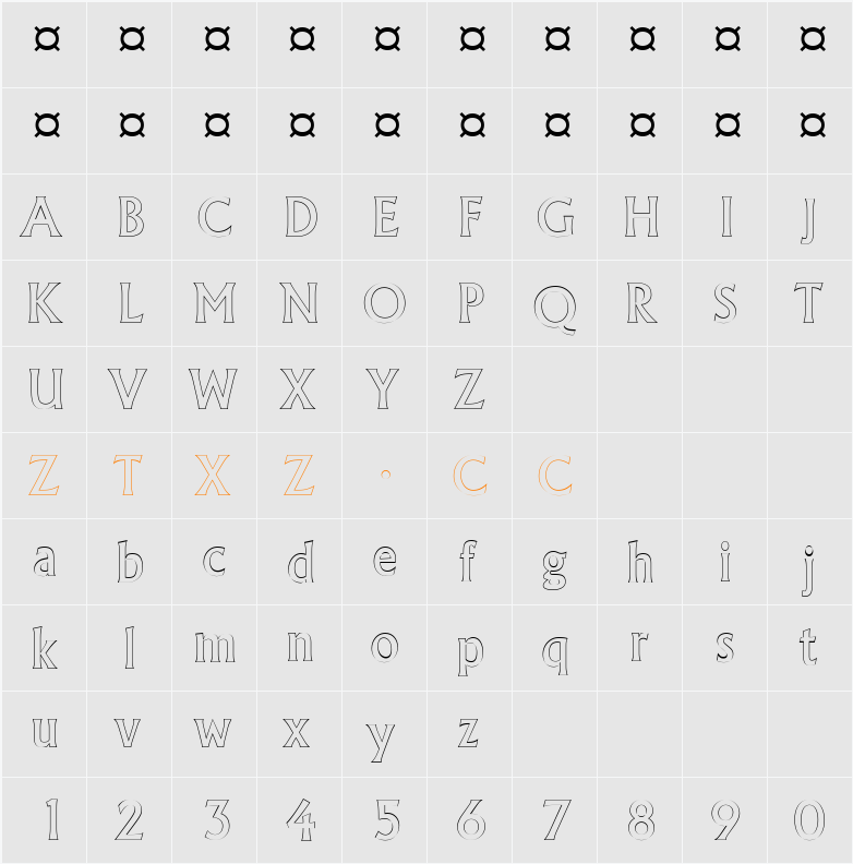 a_AllgidusOtl 字体映射图