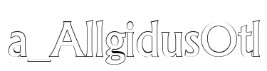 a_AllgidusOtl 字体图片