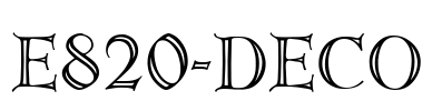 E820-Deco 字体图片