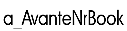 a_AvanteNrBook 字体图片