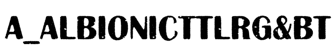 a_AlbionicTtlRg&Bt 字体图片