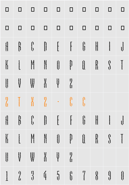 a_EmpirialBrk 字体映射图