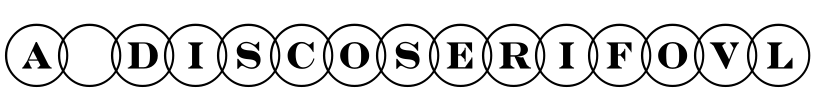 a_DiscoSerifOvl 字体图片