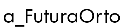 a_FuturaOrto 字体图片