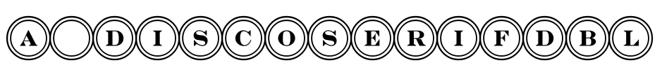 a_DiscoSerifDbl 字体图片