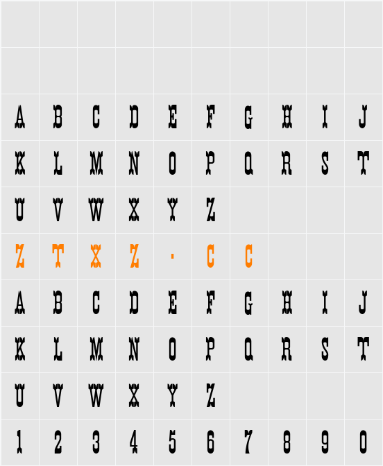 K22 Eureka NoFrills 字体映射图