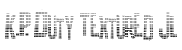 K.P. Duty Textured JL 字体图片