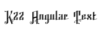 K22 Angular Text 字体图片