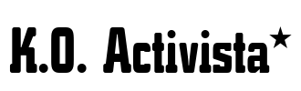 K.O. Activista* 字体图片