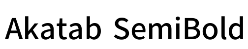 Akatab SemiBold