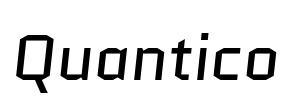 Quantico 字体图片