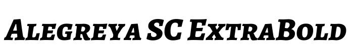 Alegreya SC ExtraBold