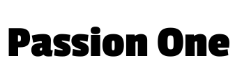 Passion One 字体图片