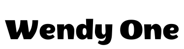 Wendy One 字体图片